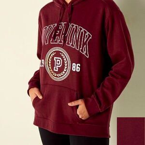 PINK EVERYDAY LOUNGE CAMPUS PULLOVER SIZE SMALL